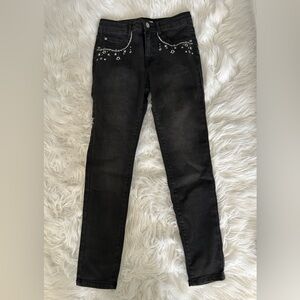 Epic Threads Black Kids Jeans with Star Embellishments